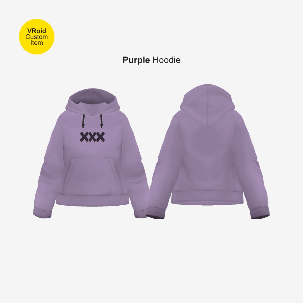 【VRoid】 Simple Tight Hoodie