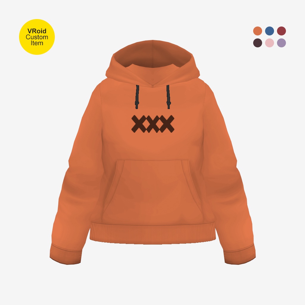 【VRoid】 Simple Tight Hoodie