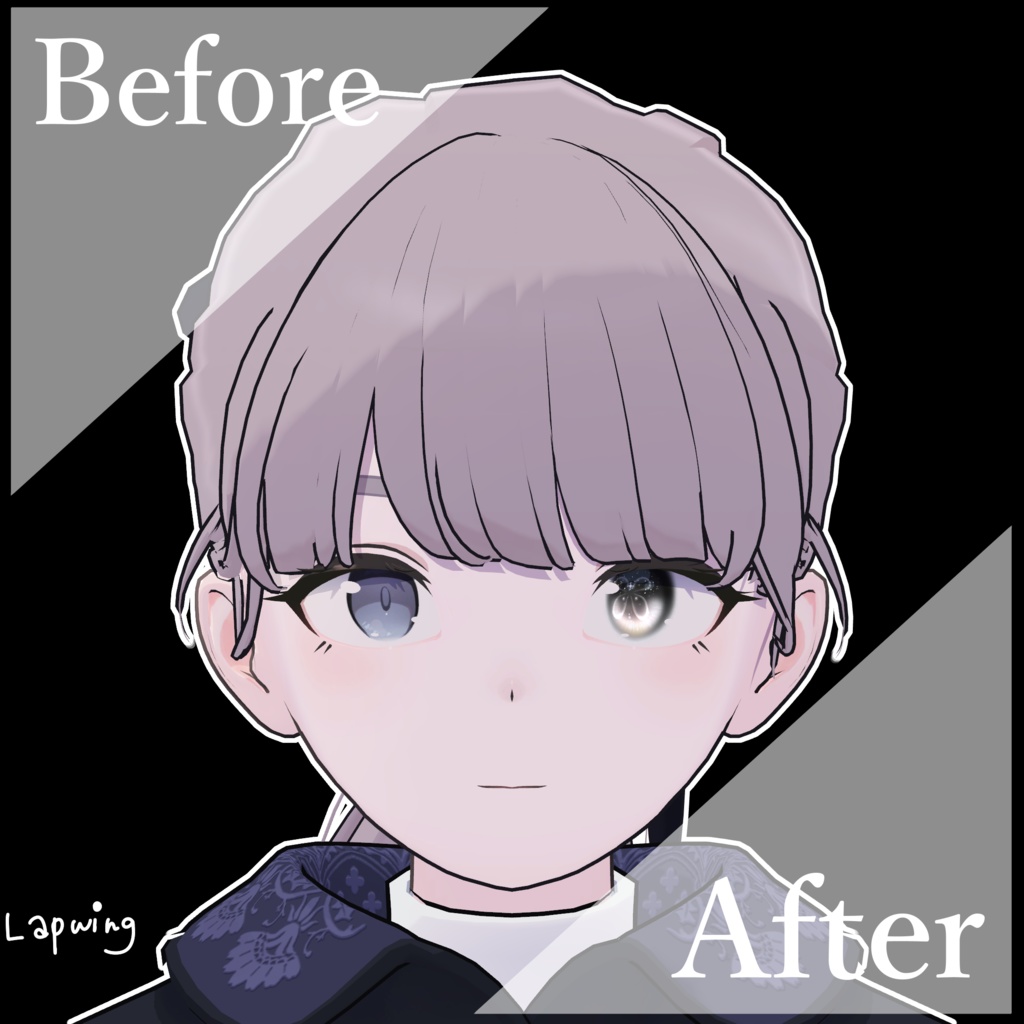 【マヌカ用】JellyfishEye【Eye & Makeup texture】【11アバター対応Eye texture】