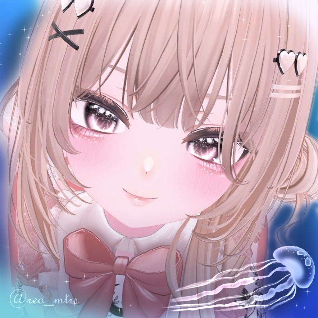 【マヌカ用】JellyfishEye【Eye & Makeup texture】【11アバター対応Eye texture】