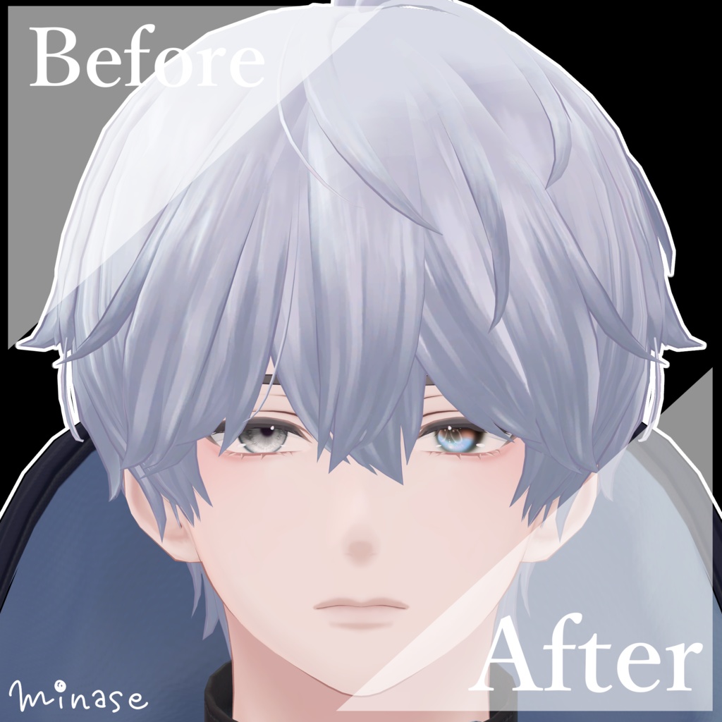 【マヌカ用】JellyfishEye【Eye & Makeup texture】【11アバター対応Eye texture】