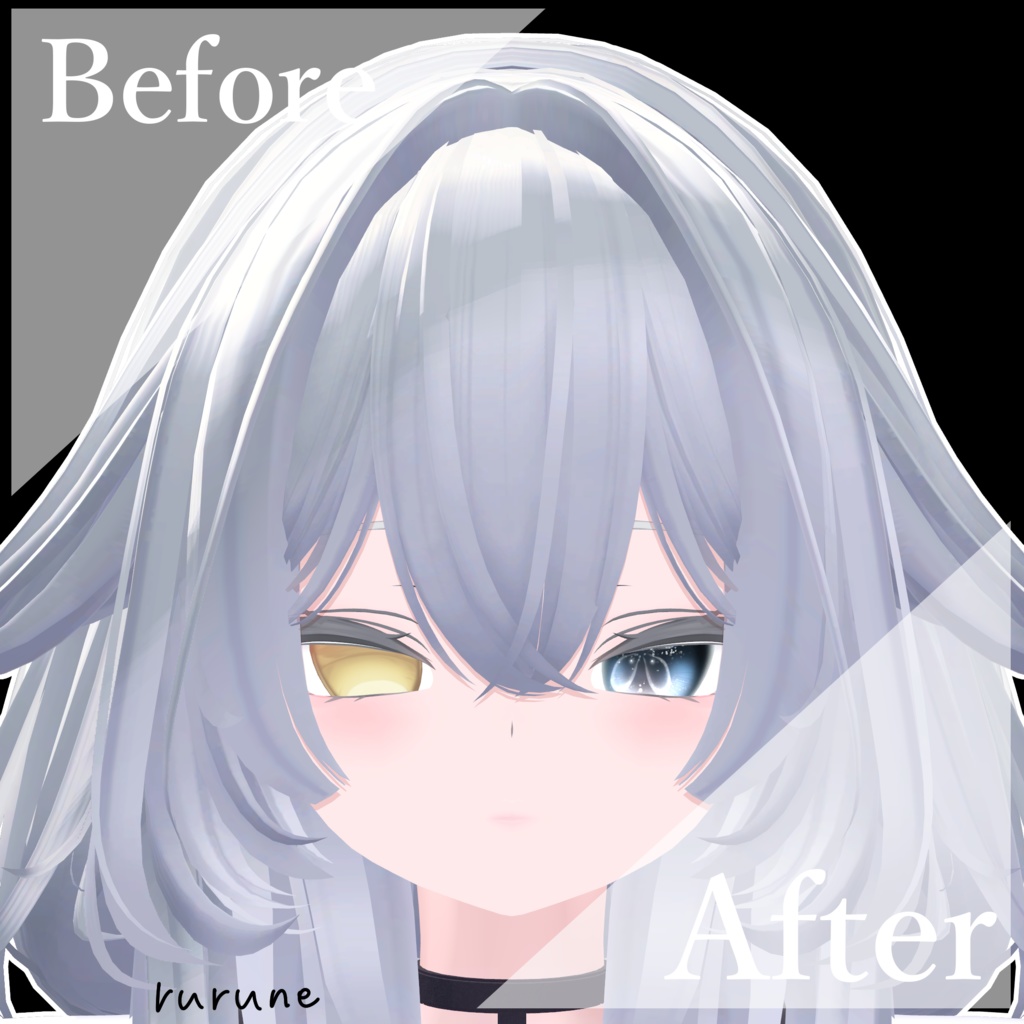 【マヌカ用】JellyfishEye【Eye & Makeup texture】【11アバター対応Eye texture】