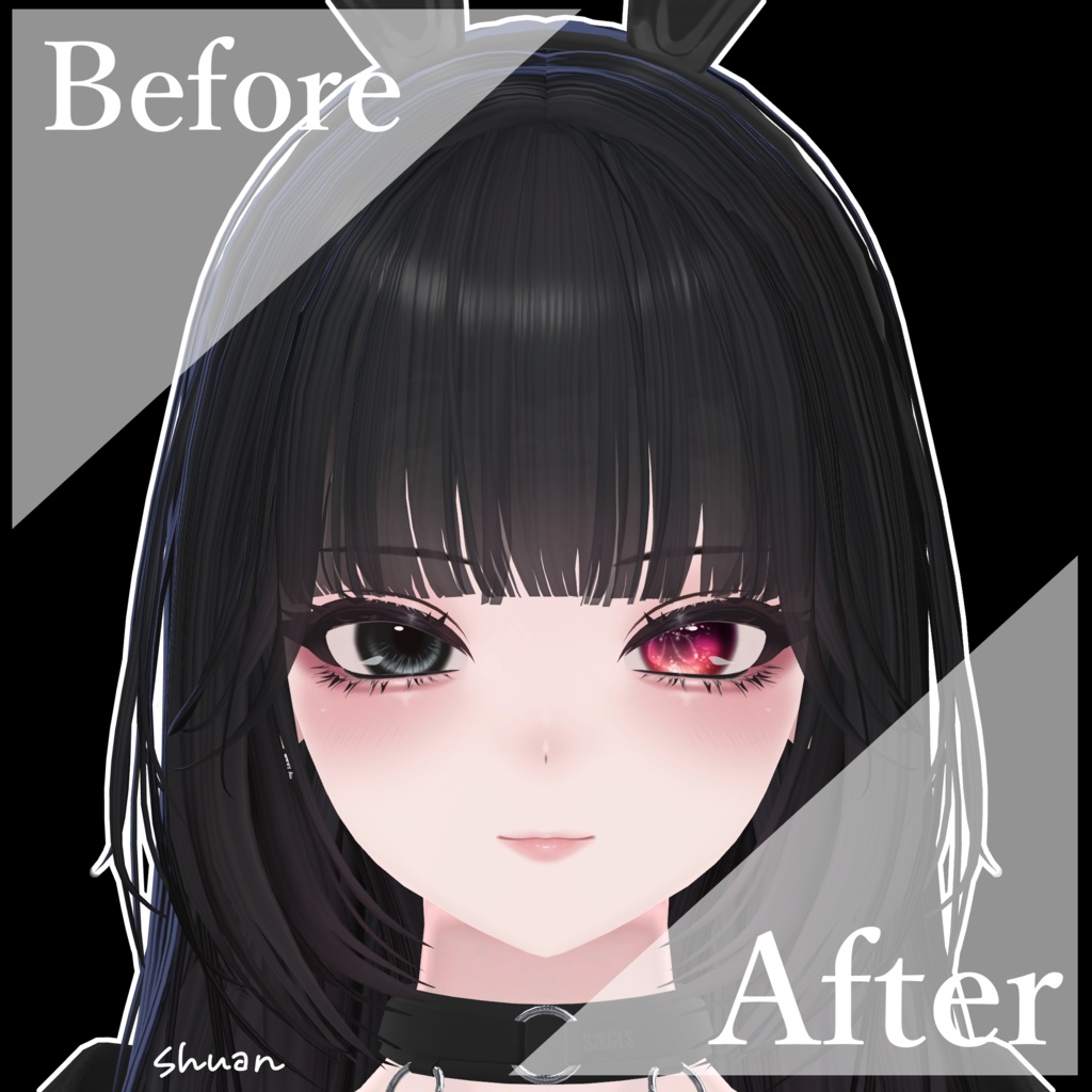 【マヌカ用】JellyfishEye【Eye & Makeup texture】【11アバター対応Eye texture】
