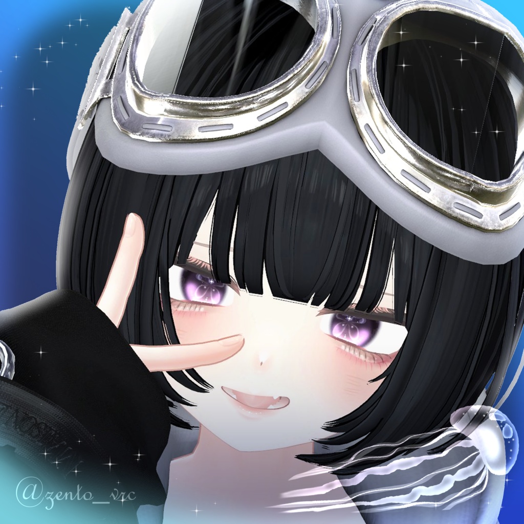 【マヌカ用】JellyfishEye【Eye & Makeup texture】【11アバター対応Eye texture】