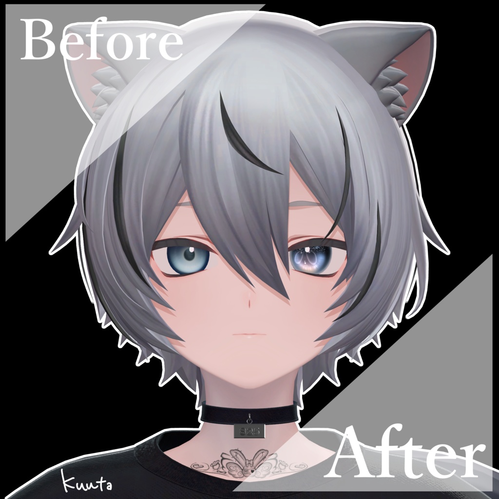 【マヌカ用】JellyfishEye【Eye & Makeup texture】【11アバター対応Eye texture】