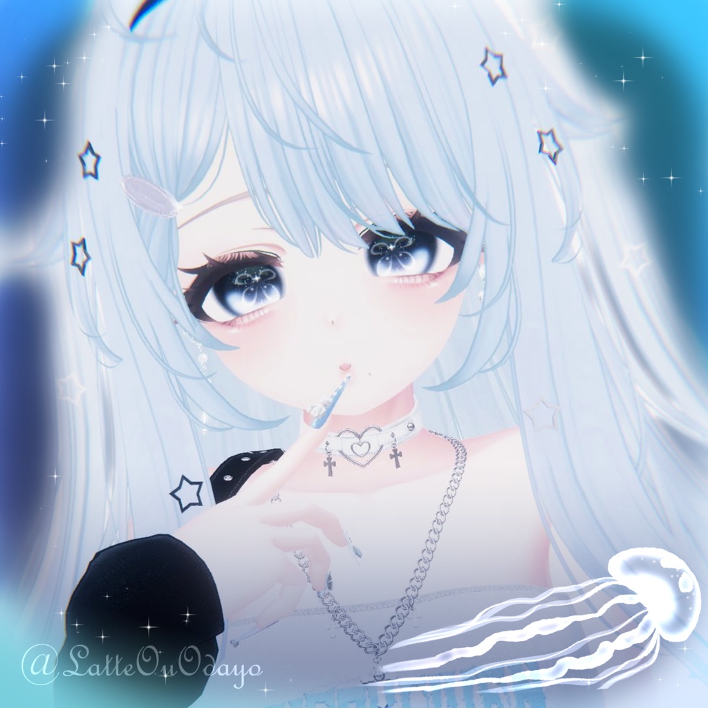 【マヌカ用】JellyfishEye【Eye & Makeup texture】【11アバター対応Eye texture】