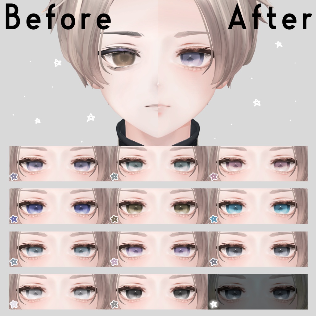 【アルエ対応】fleurs+astre【Eye & Makeup texture】
