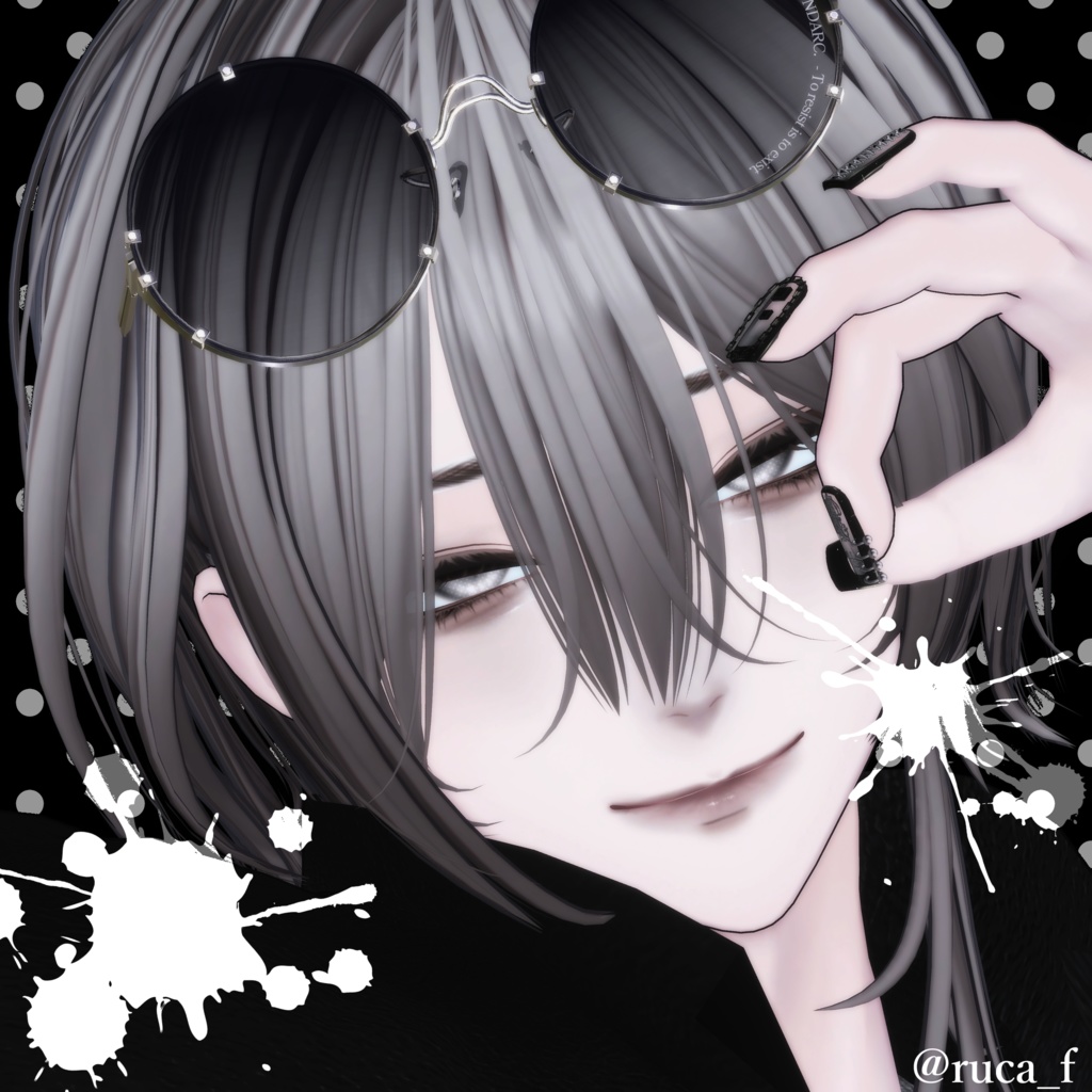 【13アバター対応】墨の目【Eyetexture】