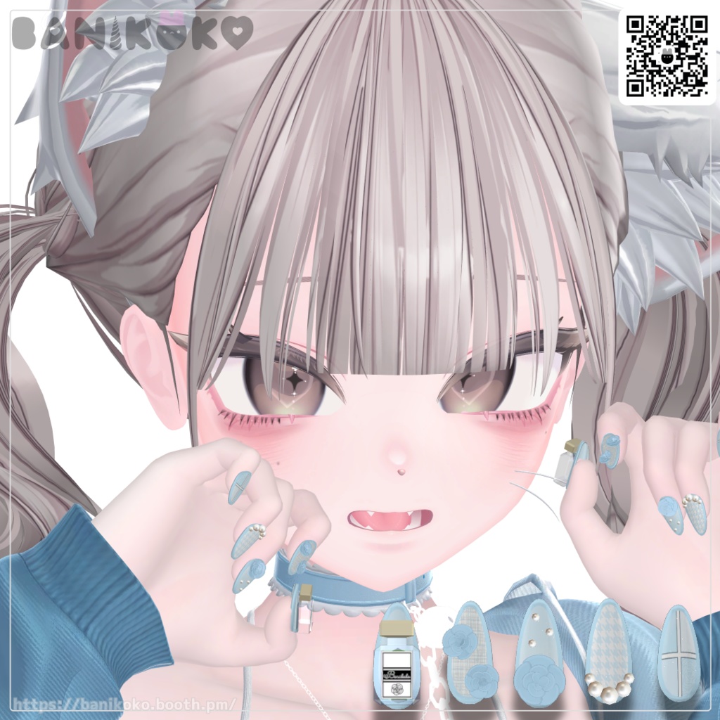 【21アバター+対応】ませみにねいる+【3Dネイル】
