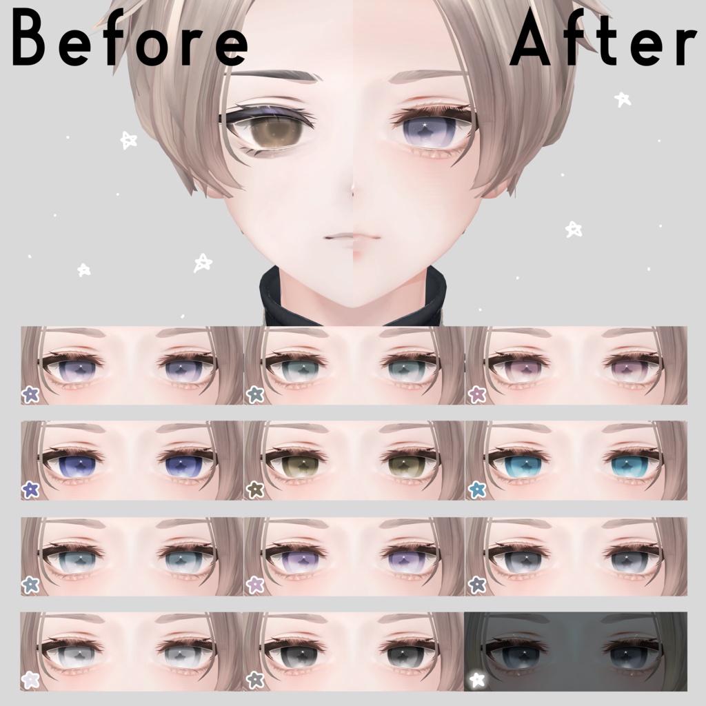 【まよ対応】fleurs+astre【Eye & Makeup texture】