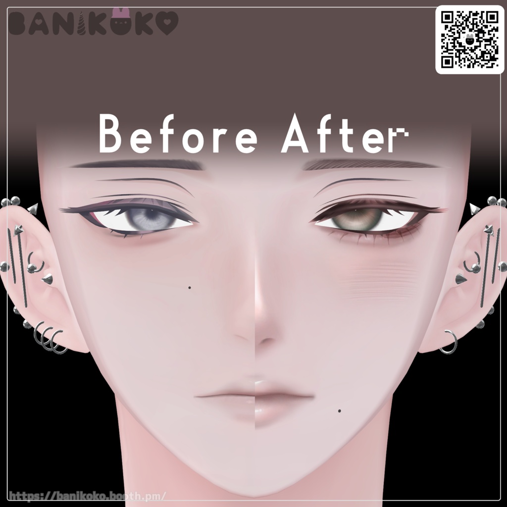 【紗夜-Suzuya-対応】DropTrapEye【Eye and Makeup texture】