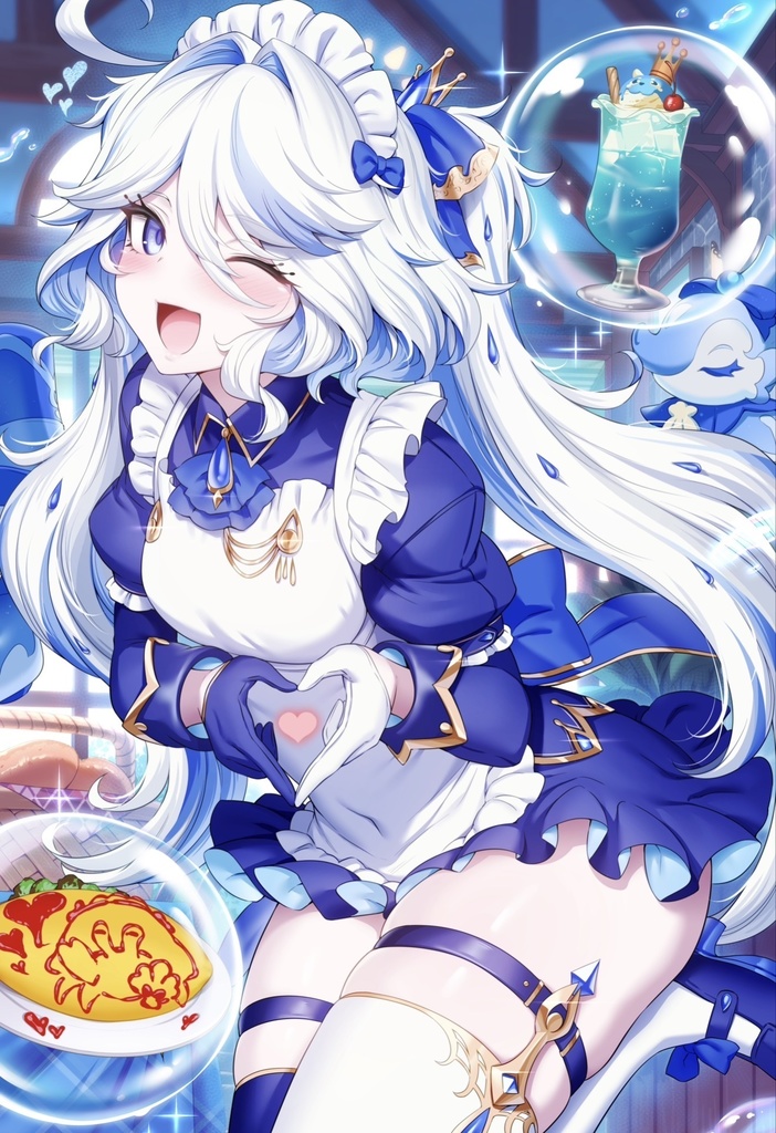 【数量限定】メイドフリーナ B2 & B1タペストリー ［MだSたろう］ ※通販限定ver.