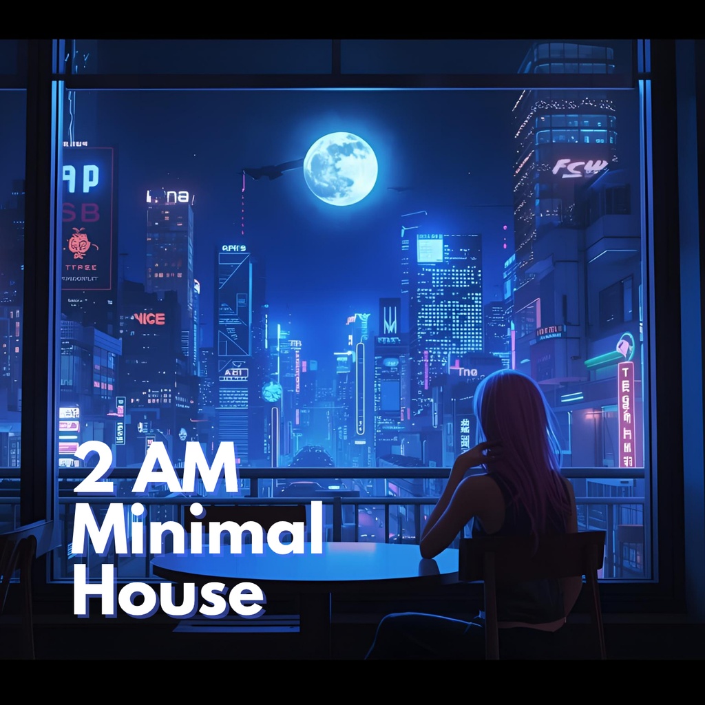 深夜2時のカフェに流れるミニマル・ディープハウス インストBGMパック