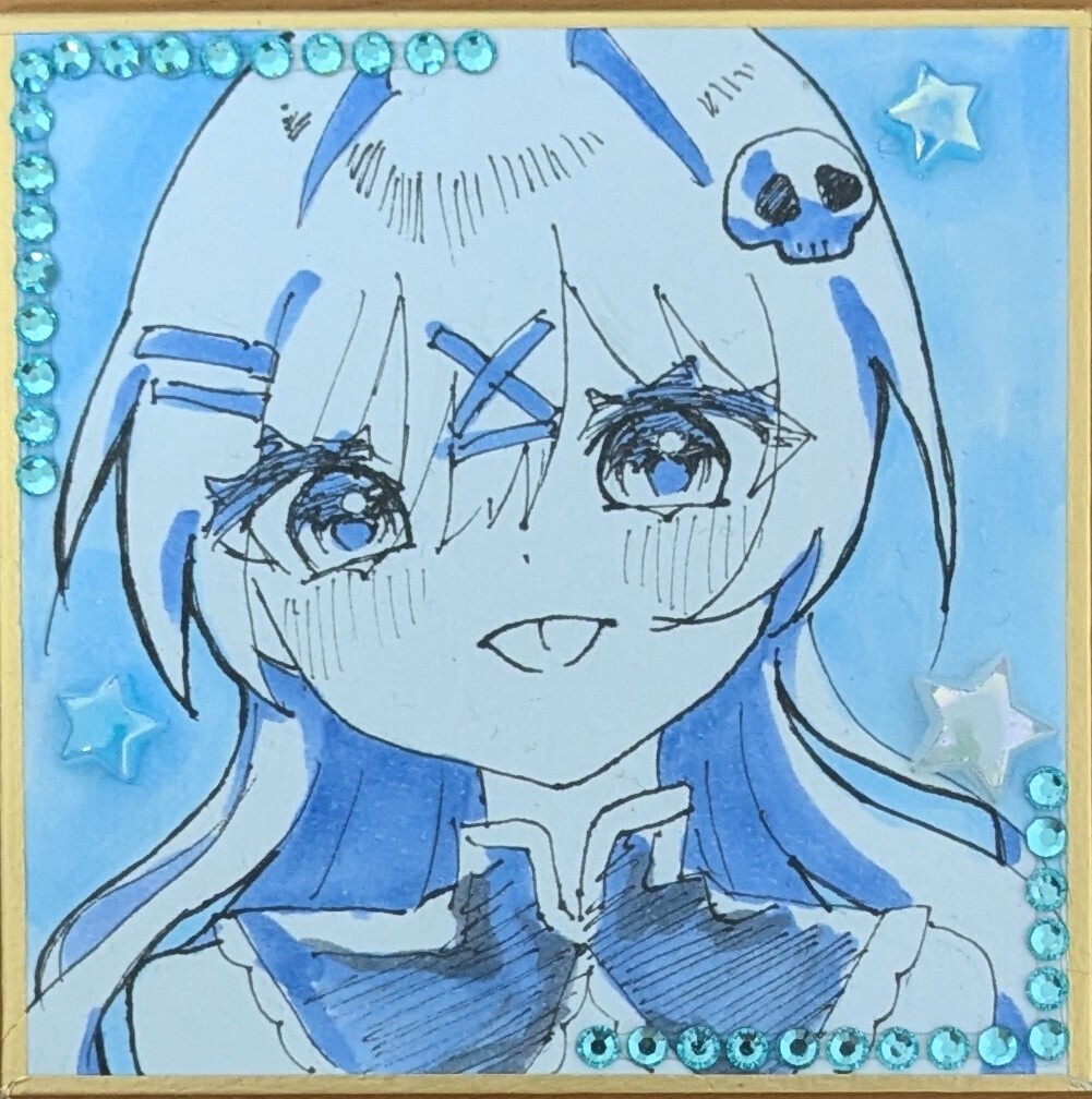 どくろちゃん豆色紙
