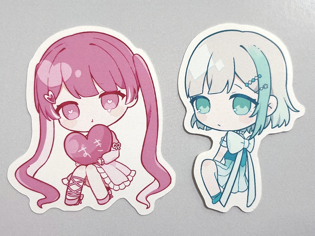 女の子ステッカー