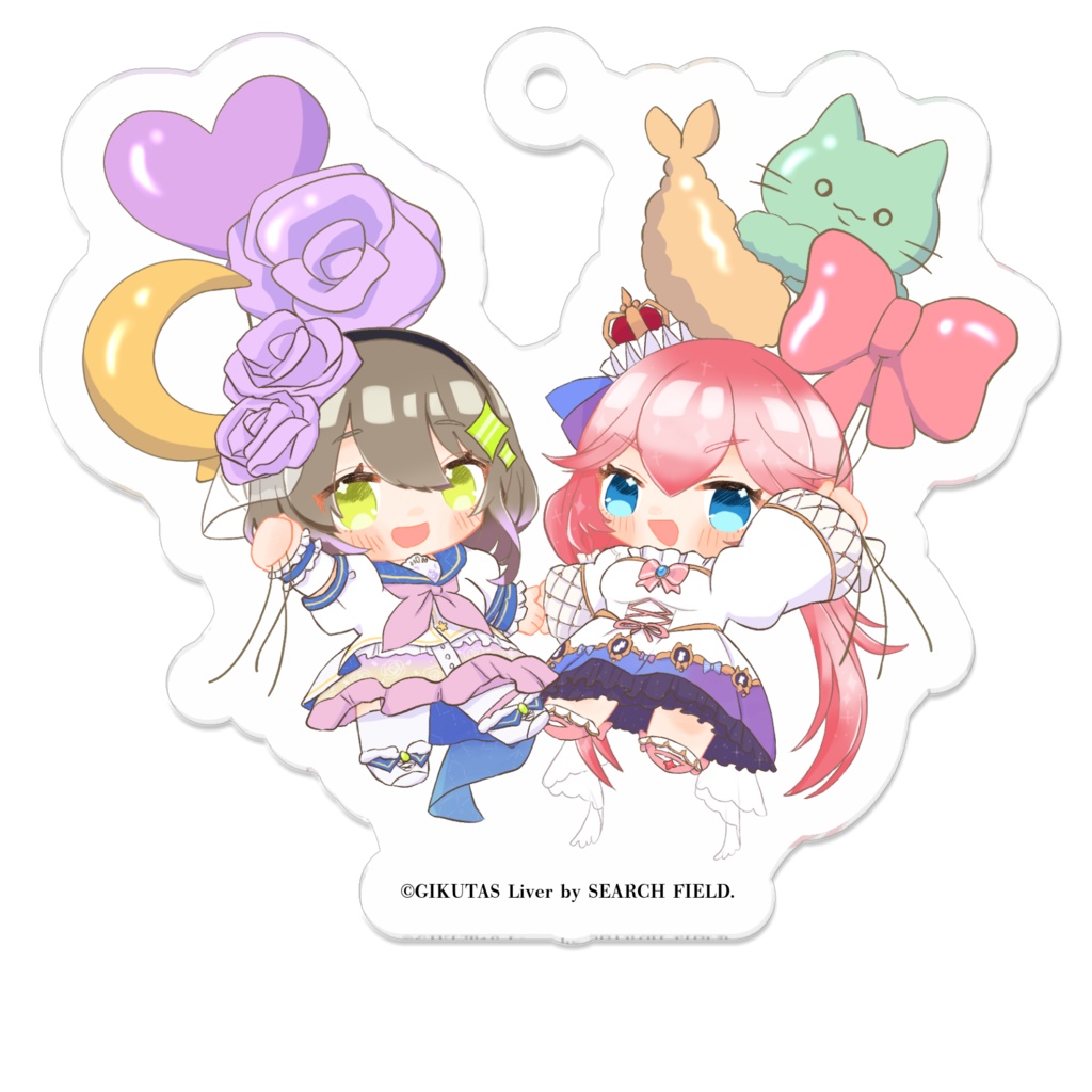 月咲むあ&ルィ・シャルロッテ アクリルキーホルダー(コーティング)