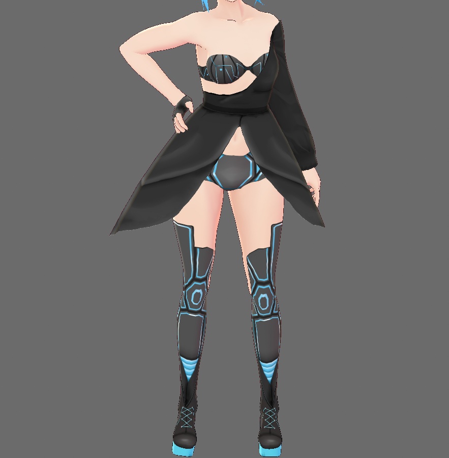 Vroid "Cyber Punk" Outfit