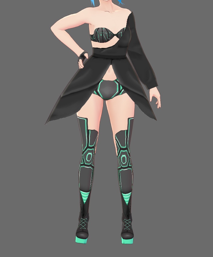 Vroid "Cyber Punk" Outfit