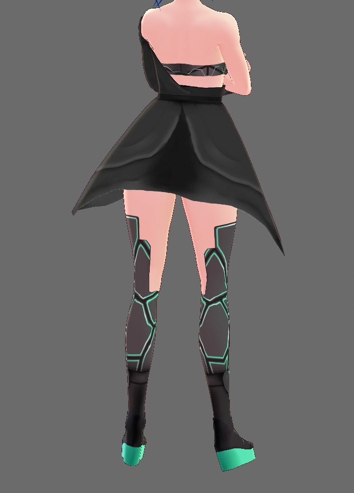 Vroid "Cyber Punk" Outfit