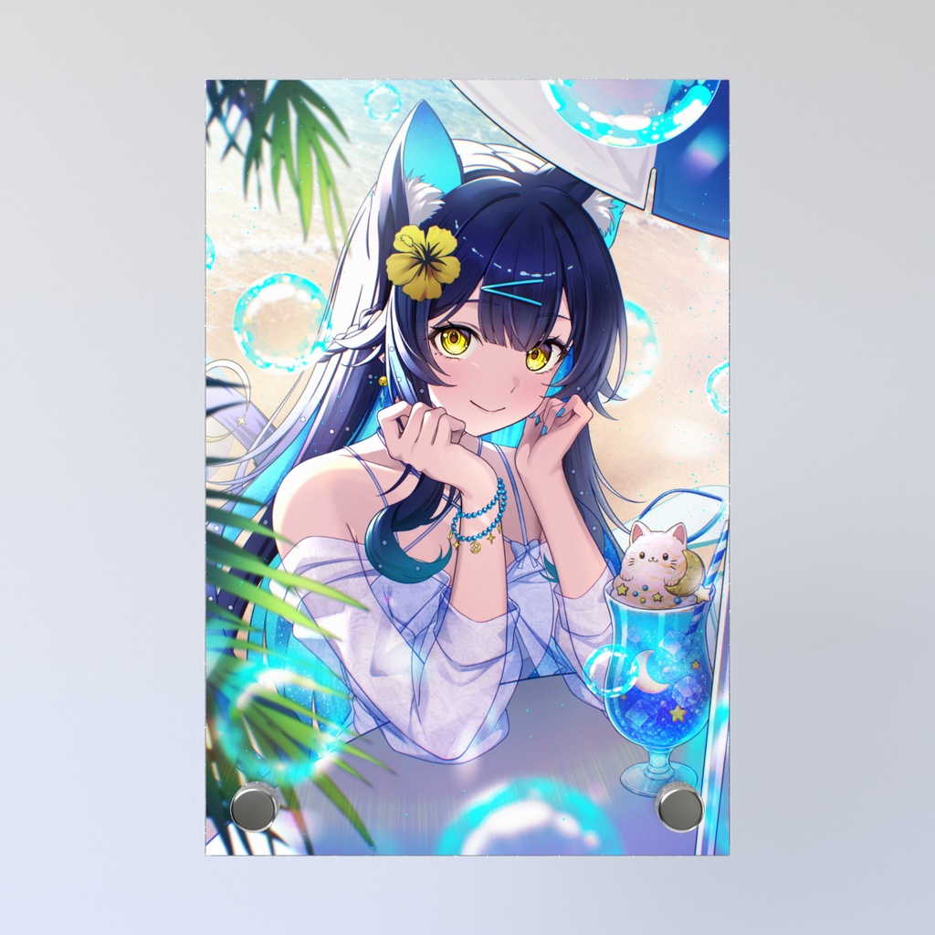 夏イラストのフォトパネル🌻