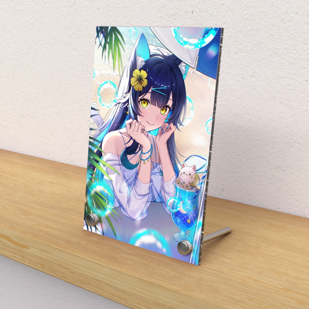 夏イラストのフォトパネル🌻