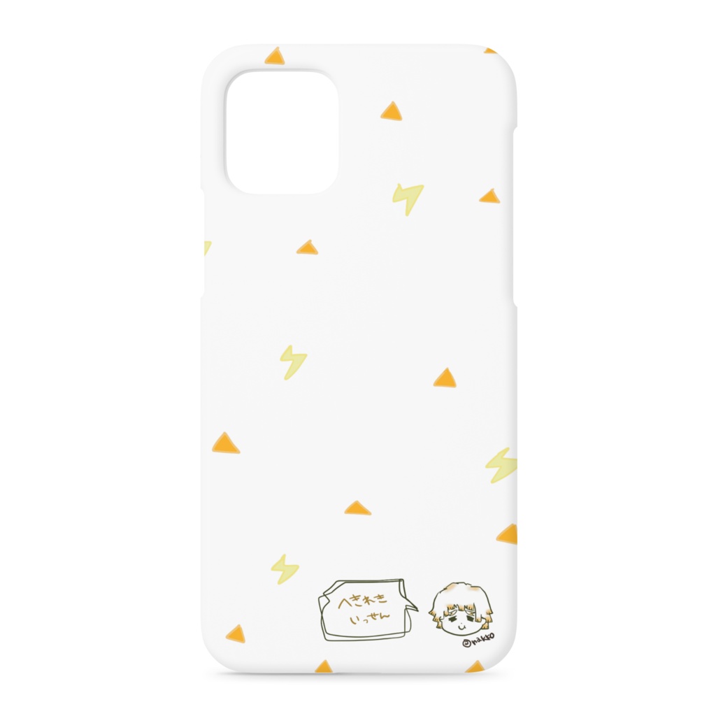 【鬼滅の刃/我妻善逸】へきれきいっせんiPhone11proケース からーばーじょん