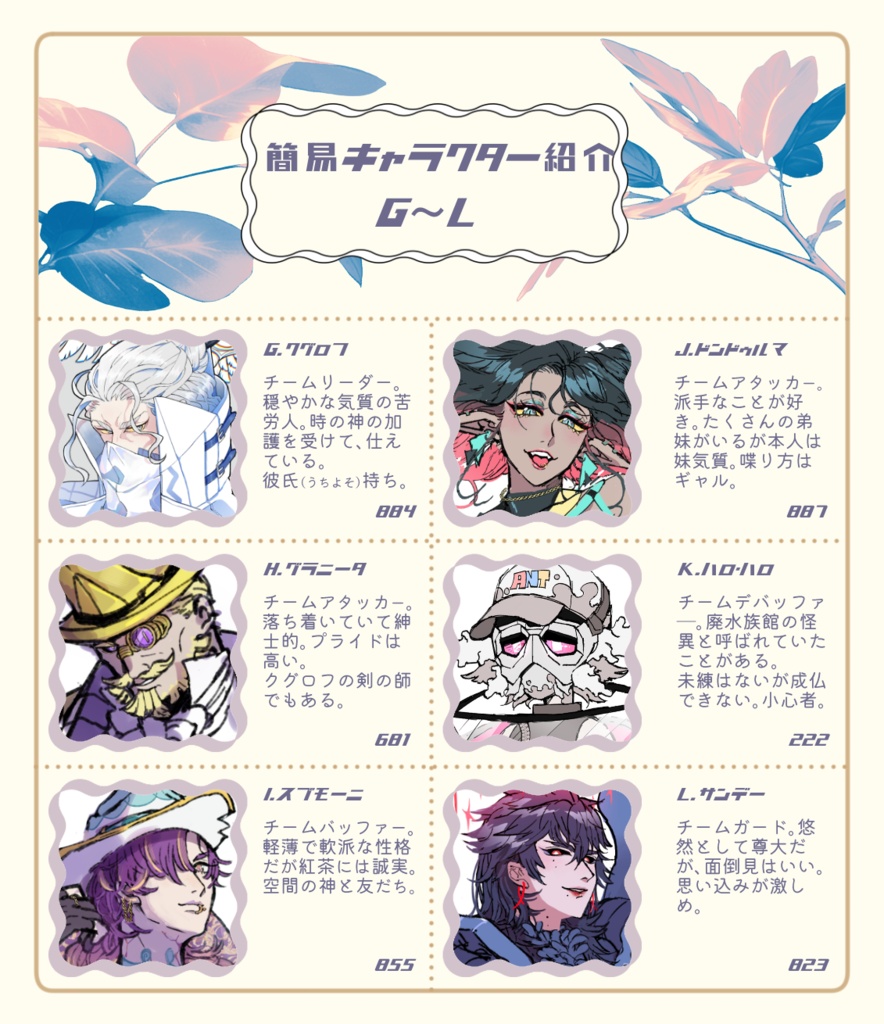 選べるPKGアクリルスタンド