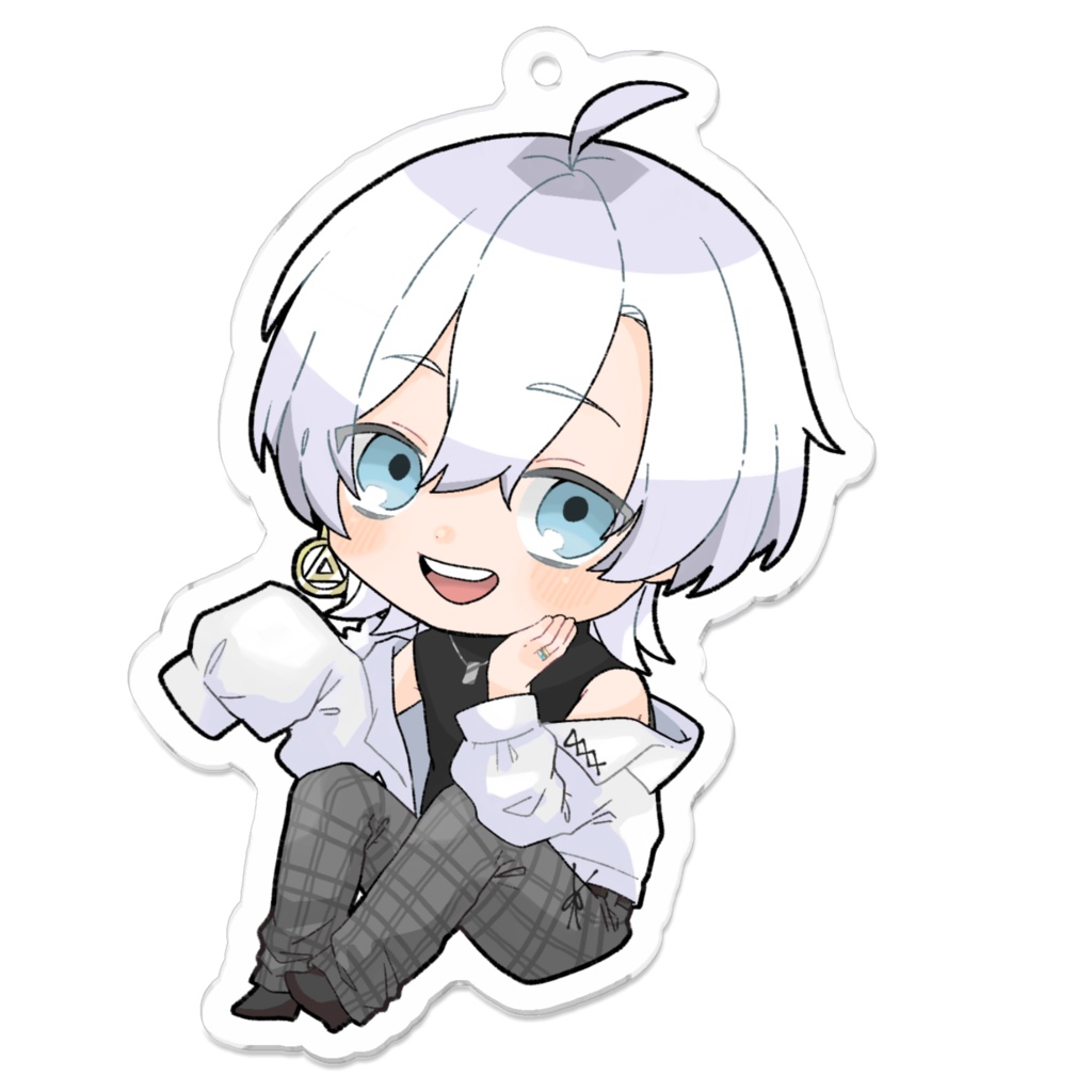 オリジナル 青ノ白虎アクリルキーホルダー