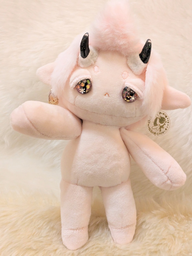 【カボションアイのぬい】桜の鬼の子