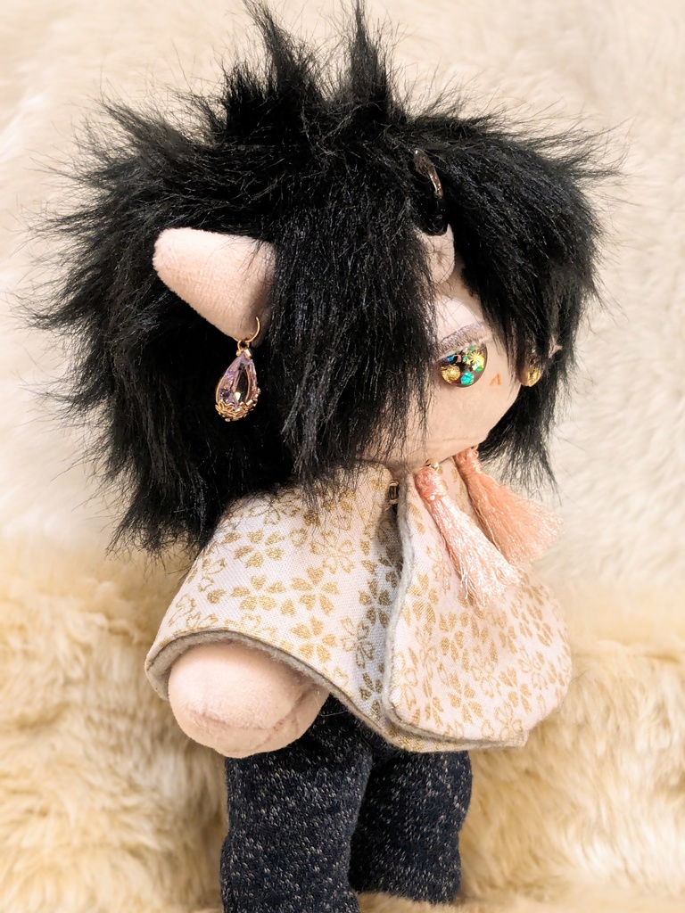 【カボションアイのぬい】宵闇の鬼の子