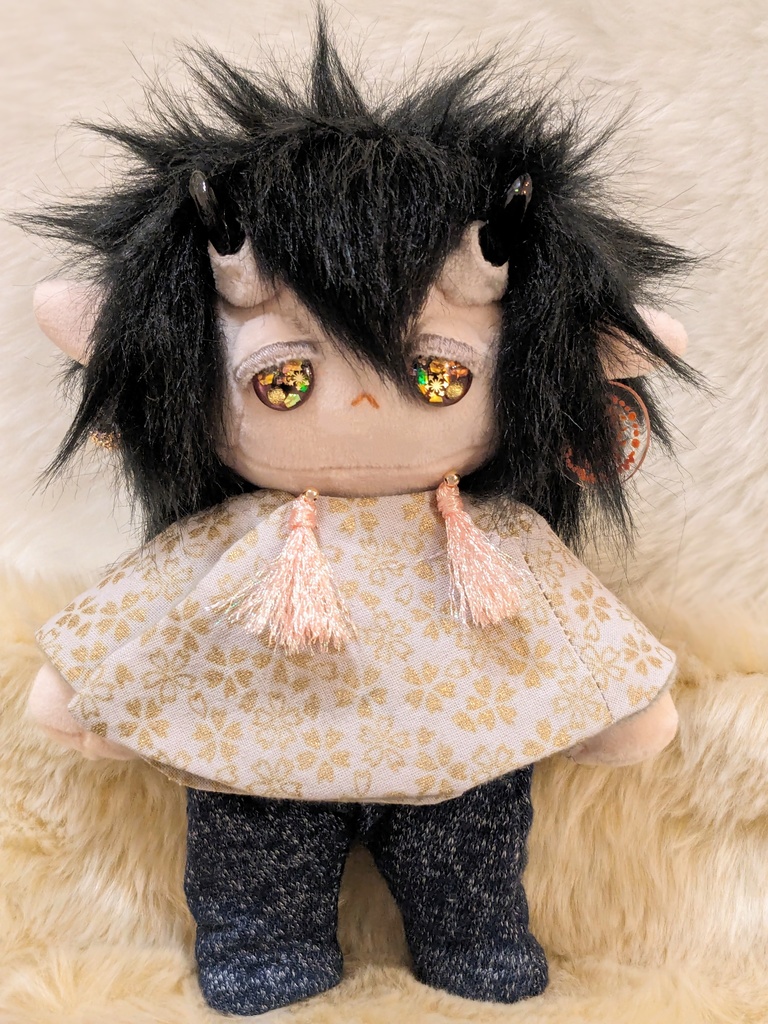 【カボションアイのぬい】宵闇の鬼の子