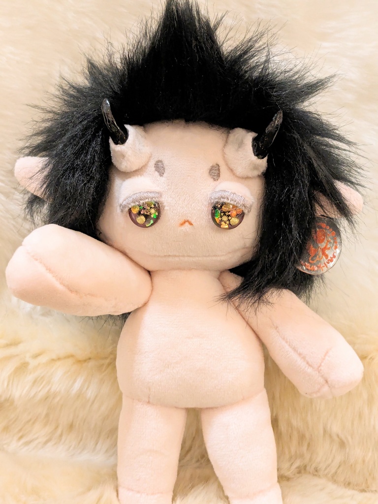 【カボションアイのぬい】宵闇の鬼の子