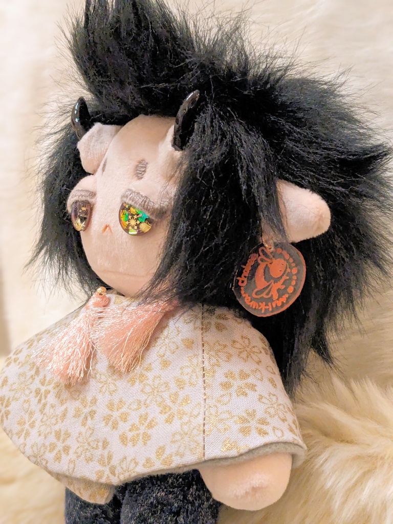 【カボションアイのぬい】宵闇の鬼の子