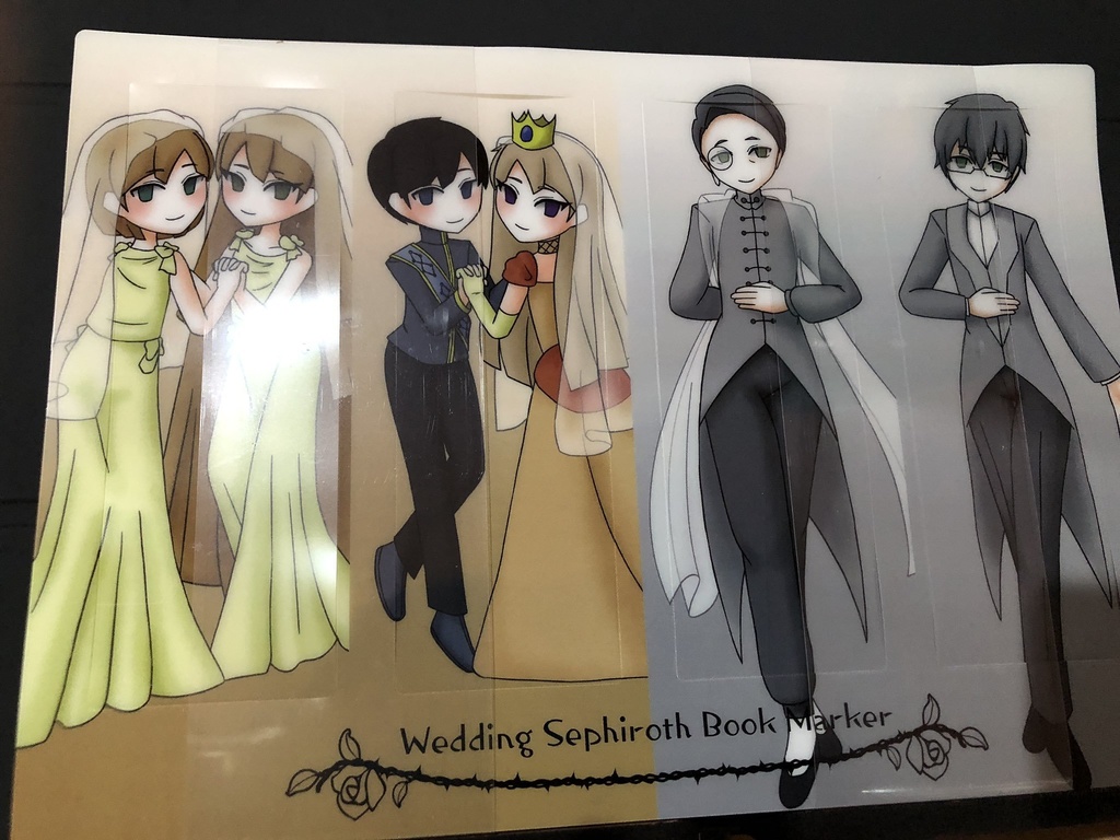 ウェディングセフィラしおりセット(5種)