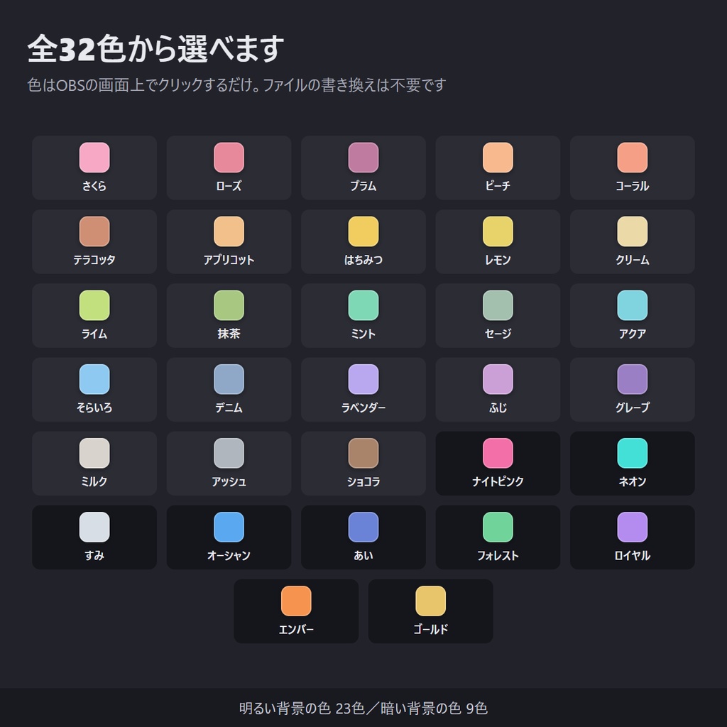 ふわふわ吹き出しのコメント欄 全32色・縦横対応「Pastel Bubble」【わんコメテンプレート/コメントCSS/OBS】