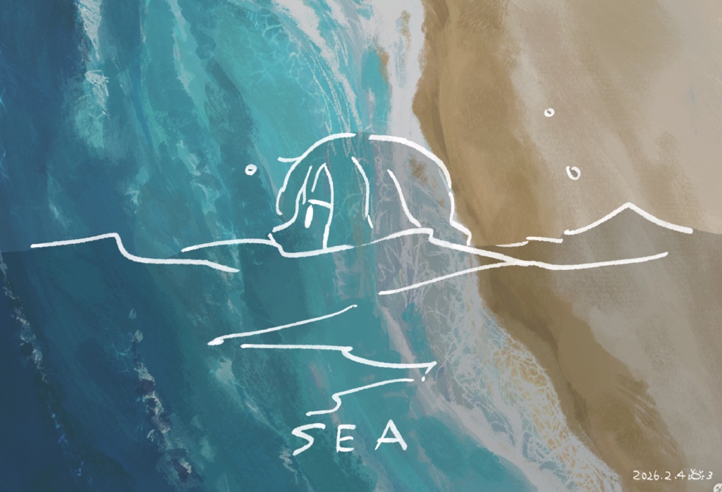 ポストカード「In the sea」