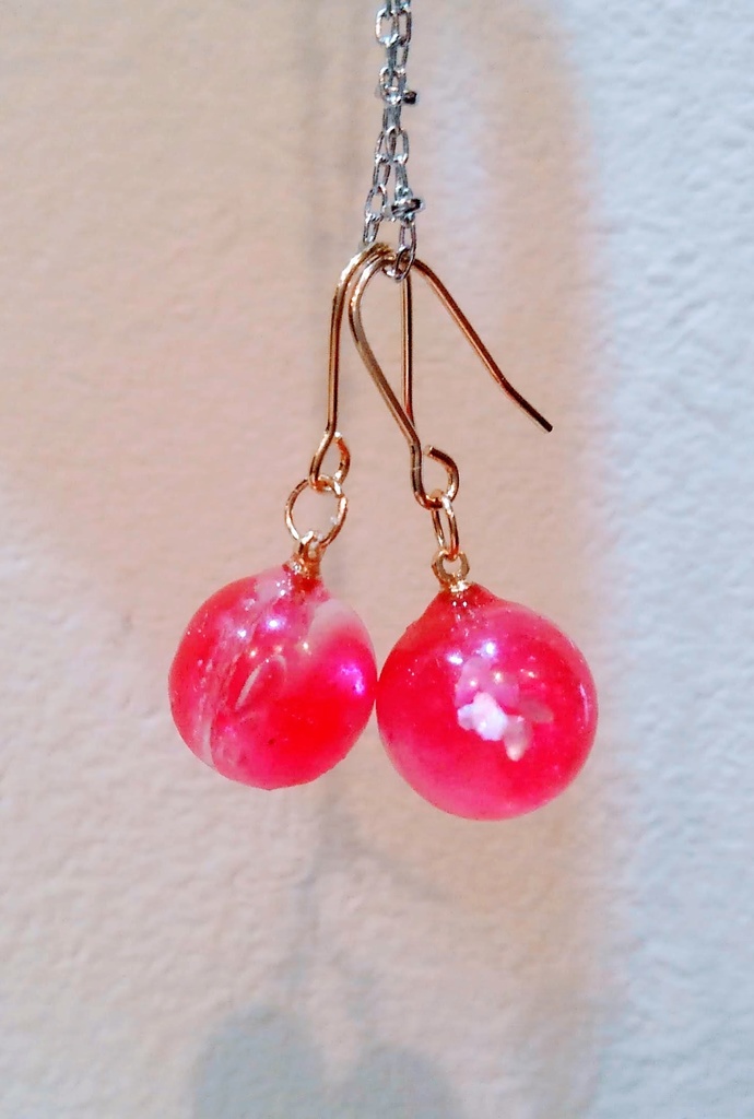 ユニットカラー球ピアス