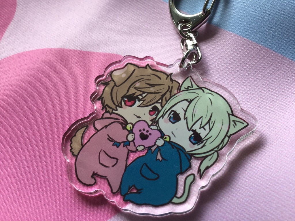アクリルキーホルダー_睦月&アオイ
