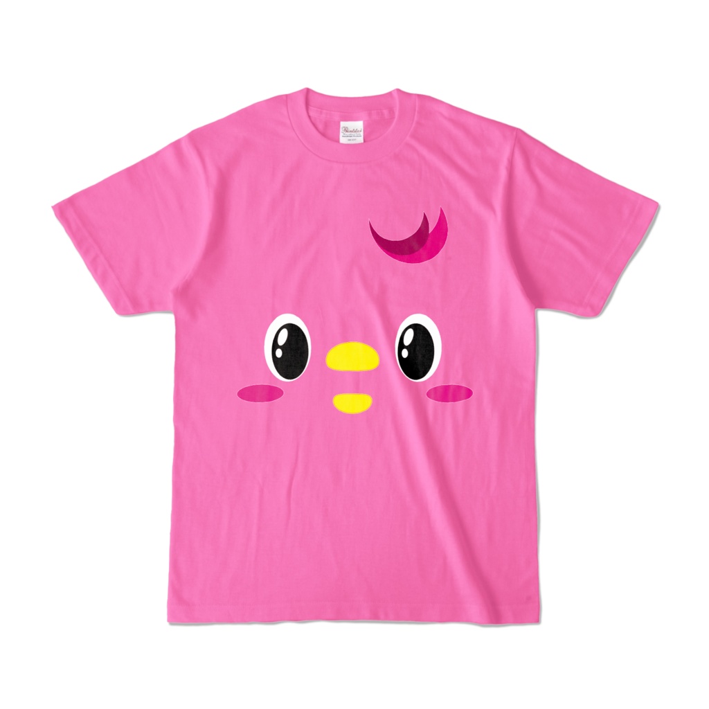 ピンクの鳥Ｔシャツ(開眼)