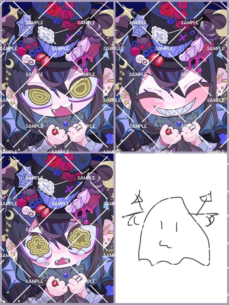 【24/10】なつめやみやのハロウィンチェキ☆４枚１セット【匿名発送】