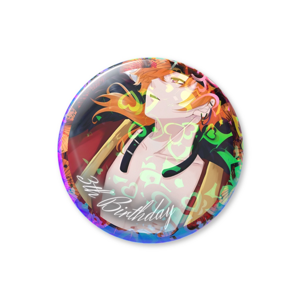  3周年生誕祭記念【快楽浄土】ホログラム缶バッジ