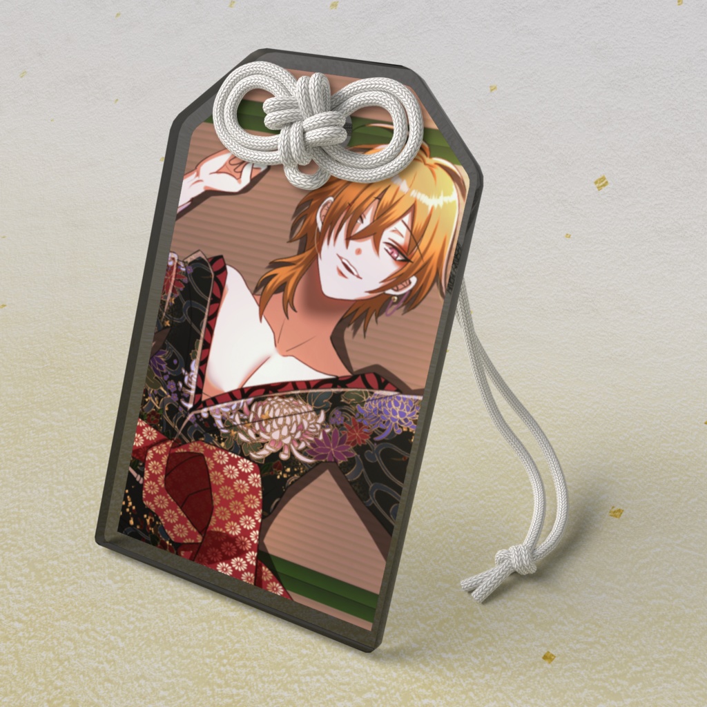 菊理糸4周年記念【お守り】花魁遊戯ver(黒）