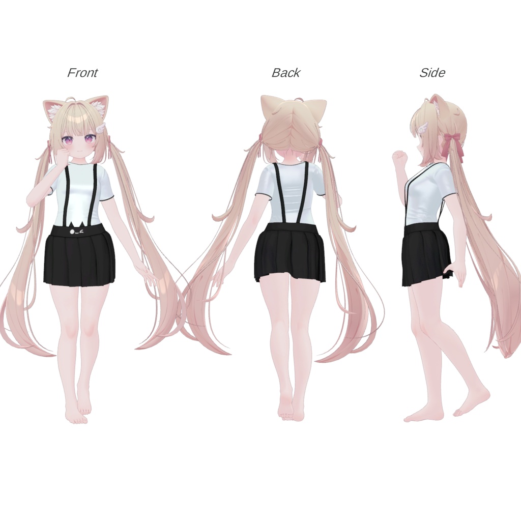 【9アバター対応】 💫 Suspender Skirt 💫