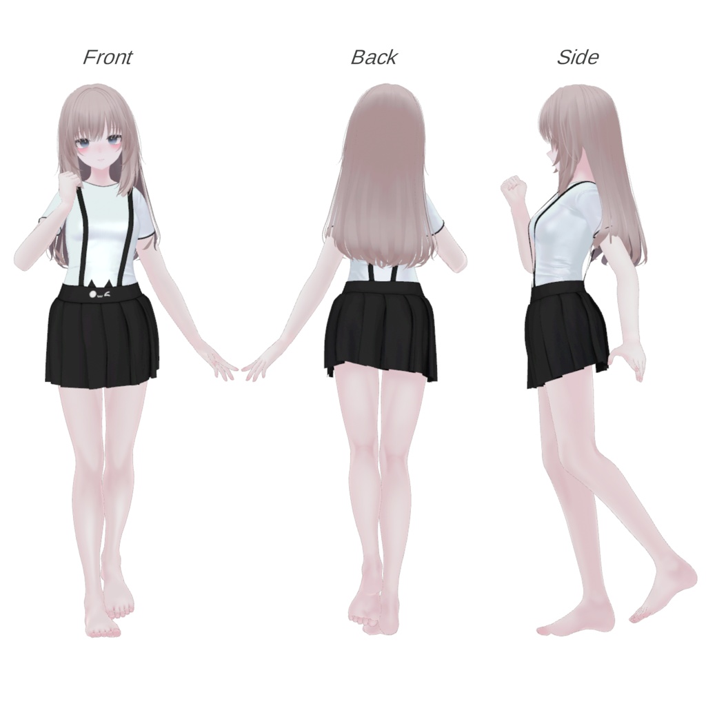 【9アバター対応】 💫 Suspender Skirt 💫