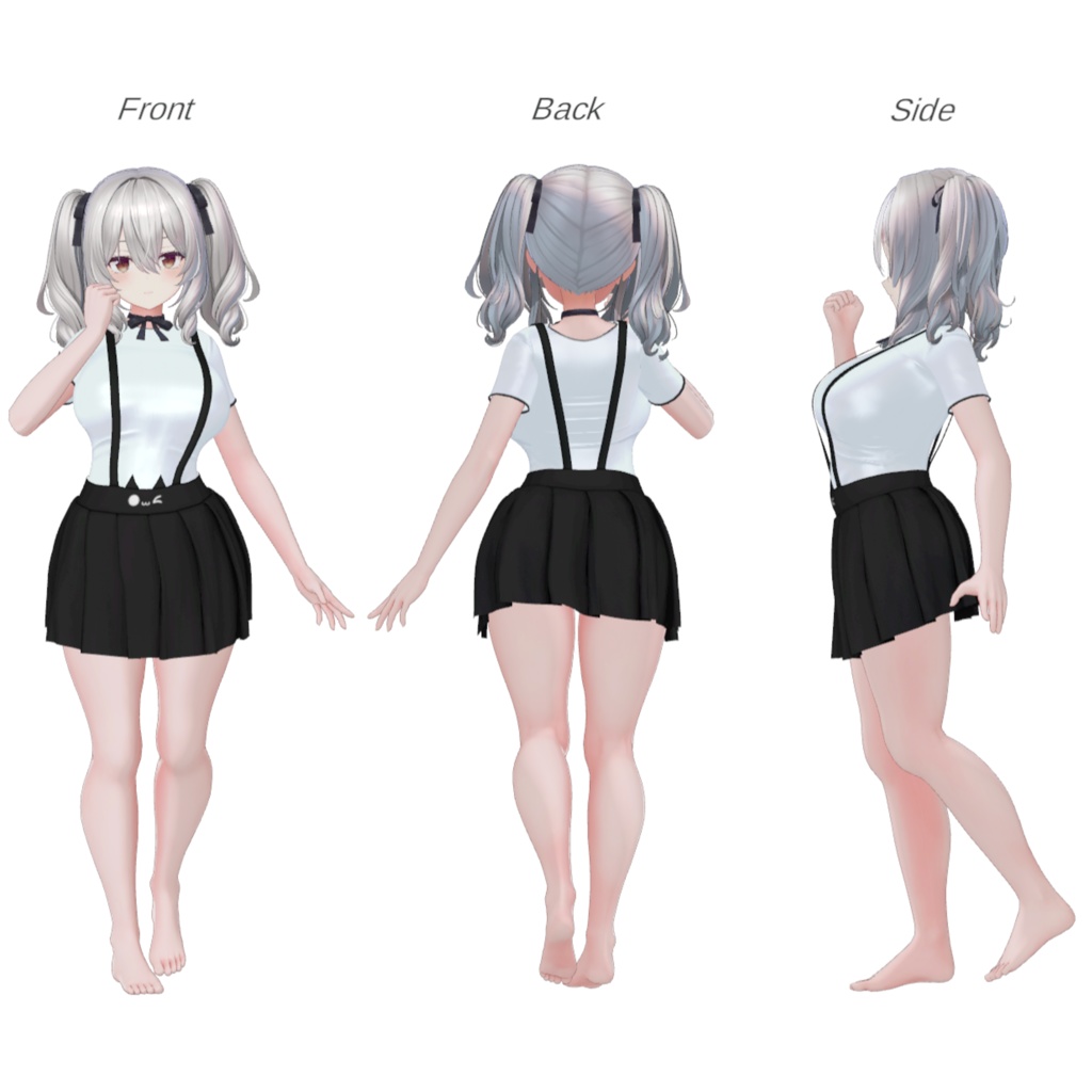 【9アバター対応】 💫 Suspender Skirt 💫