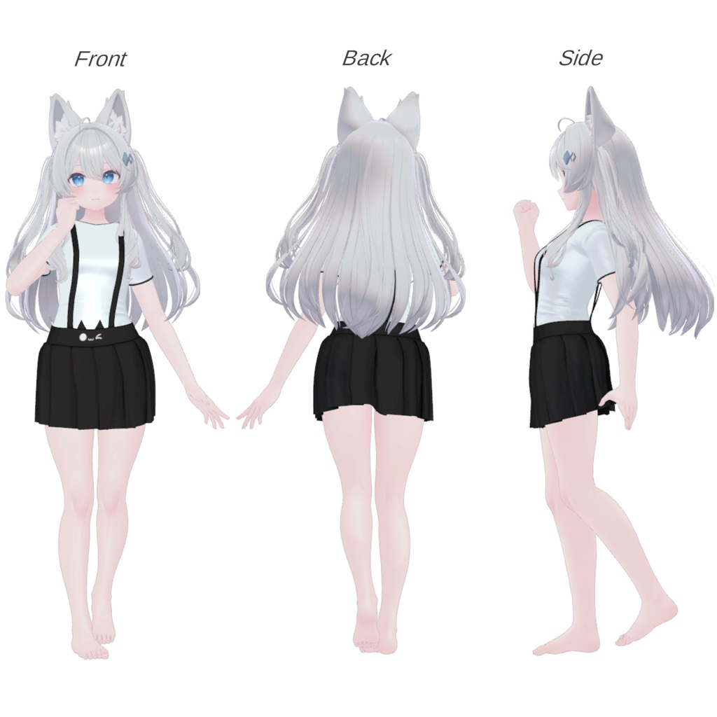 【9アバター対応】 💫 Suspender Skirt 💫