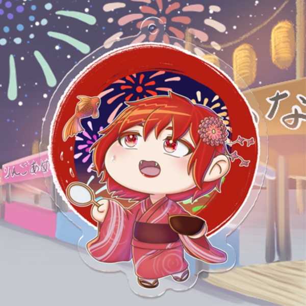 あっ、金魚が!?(アクリルキーホルダー)