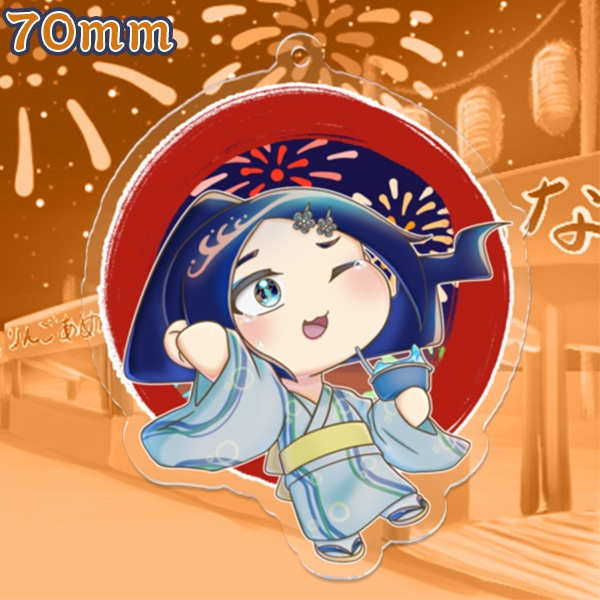 か、かき氷が、頭に…キーンって…!(アクリルキーホルダー)