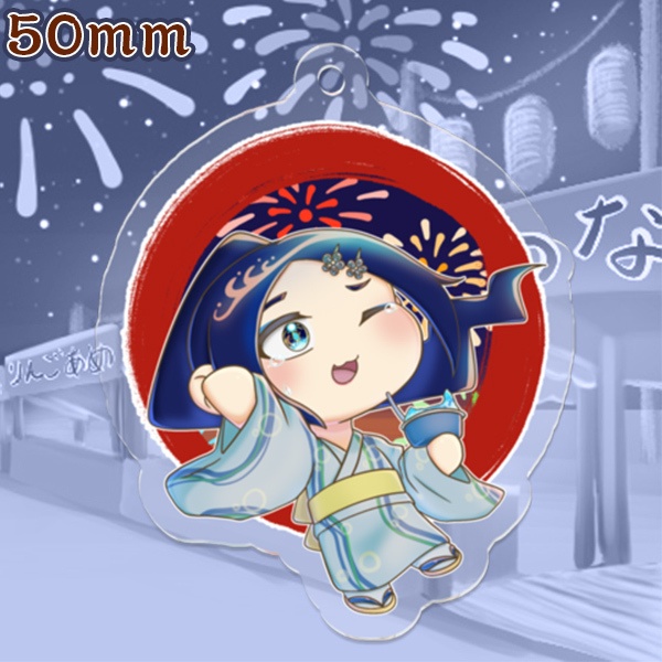 か、かき氷が、頭に…キーンって…!(アクリルキーホルダー)