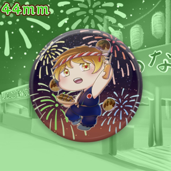 たこ焼き6個入り承りましたー!(缶バッジ)